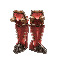 Crimson Skull Boots